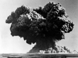 Atombombe testsprenging i Monte Bello i Australia i 1952